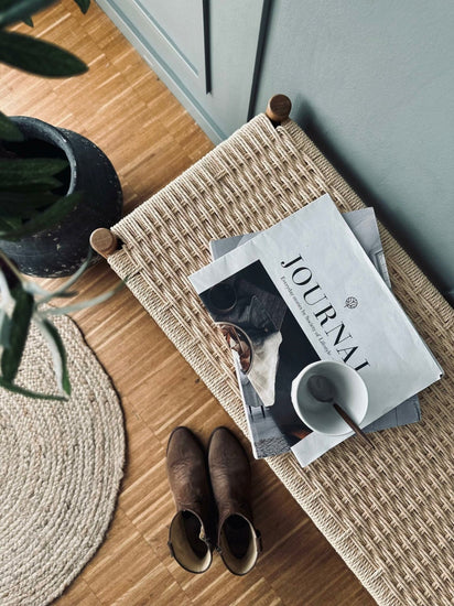 Bænk Eg natur - 90 cm - VIAMAJA.DK