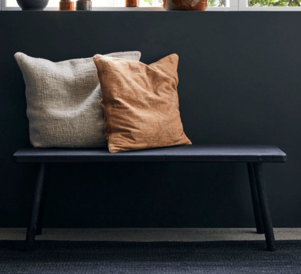 Bænk - Sort træ 120cm - VIAMAJA.DK