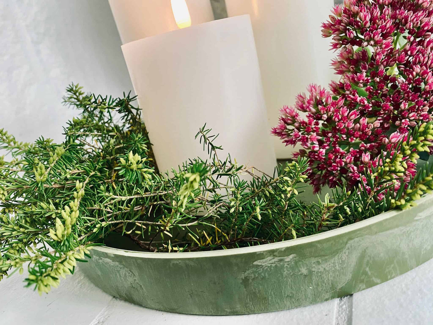 Bakke beton look – Mellem grøn - VIAMAJA.DK