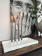 Bakke ink 4 magnetiske lysestager - WHITE - VIAMAJA.DK