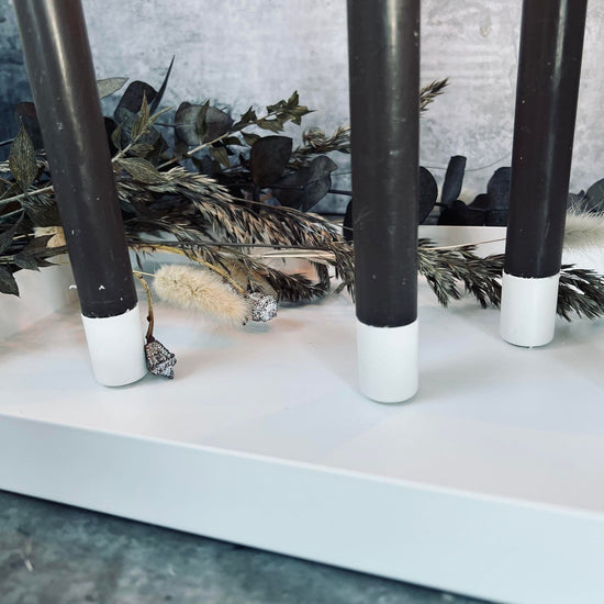 Bakke ink 4 magnetiske lysestager - WHITE - VIAMAJA.DK