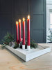 Bakke Ink 4 magnetiske lysestaker - WHITE