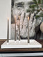 Bakke ink 4 magnetiske lysestager - WHITE - VIAMAJA.DK
