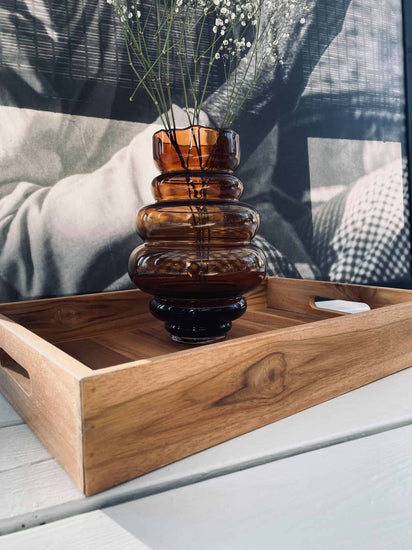 Bakke med håndtag - Teak - VIAMAJA.DK