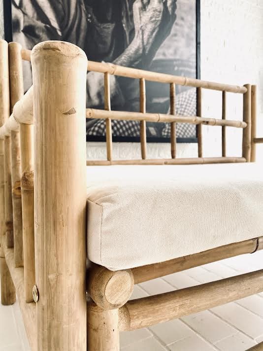 Bambus Sofa - 120cm - AFHENTER TILBUD - VIAMAJA.DK