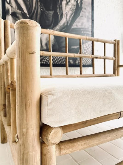 Bambus Sofa - 120cm - AFHENTER TILBUD - VIAMAJA.DK