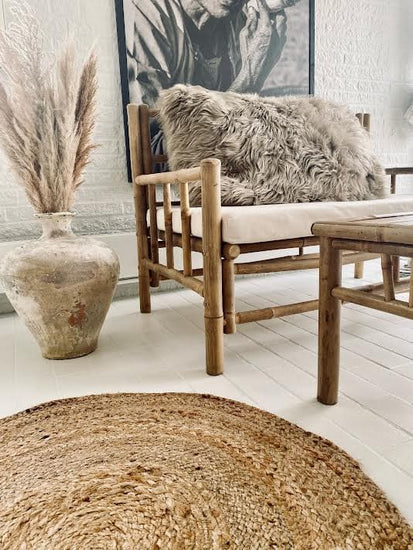Bambus Sofa - 120cm - AFHENTER TILBUD - VIAMAJA.DK