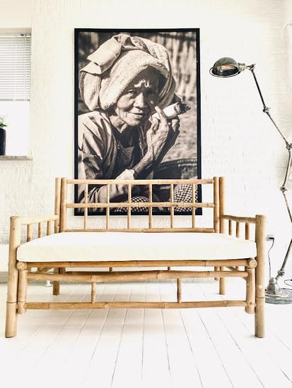 Bambus Sofa - 120cm - AFHENTER TILBUD - VIAMAJA.DK