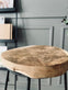 Barstol i teak og jern - H 79cm - VIAMAJA.DK