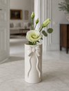 Vase med sløyfe - White