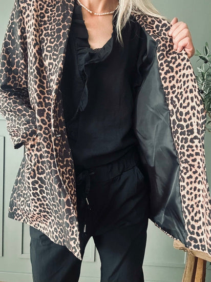 Blazer Leopard dark - VIAMAJA.DK