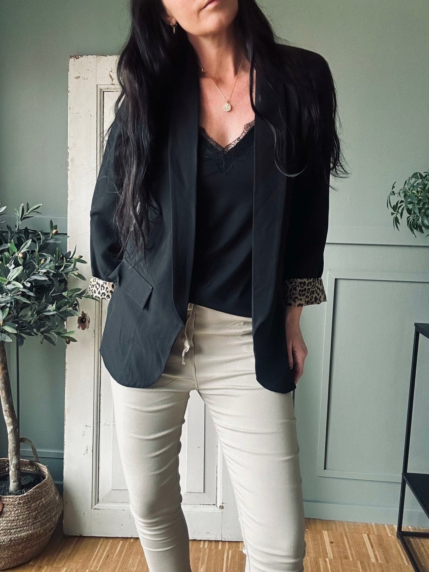 Blazer m. Leopard - VIAMAJA.DK