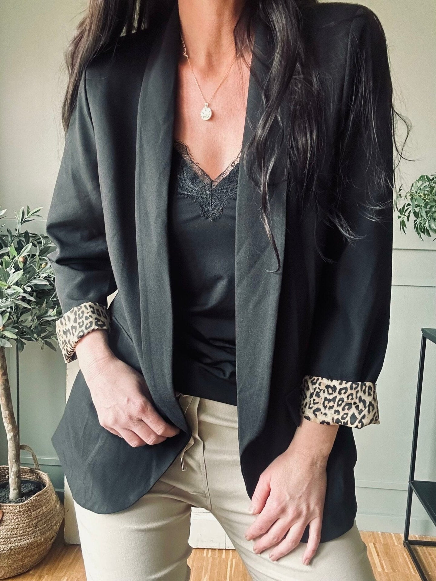 Blazer m. Leopard - VIAMAJA.DK