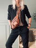 Blazer med 3/4 ermer – Svart