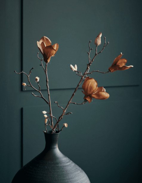 Blomst, Mangnolia, Brun - VIAMAJA.DK