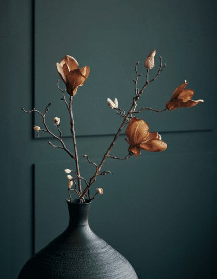 Blomst, Mangnolia, Brun - VIAMAJA.DK