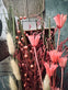 Blomster mix kasser - Natur / pink - VIAMAJA.DK