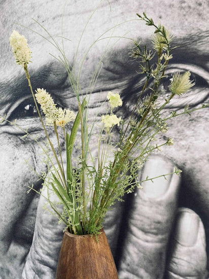 Blomsterbuket // Hella - Hvid / Grøn - VIAMAJA.DK