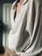 Bluse i vaflet bomuld – Beige - VIAMAJA.DK