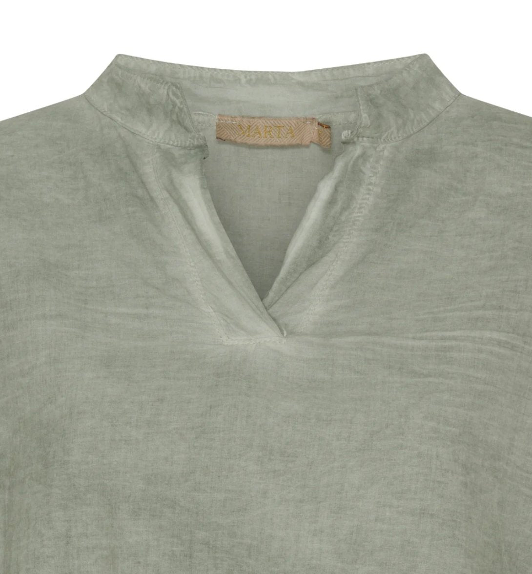 Bluse – Kaki Cold Wash - VIAMAJA.DK