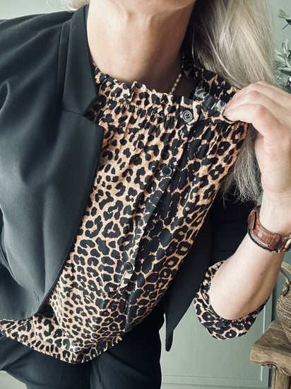 Bluse Leopard - VIAMAJA.DK
