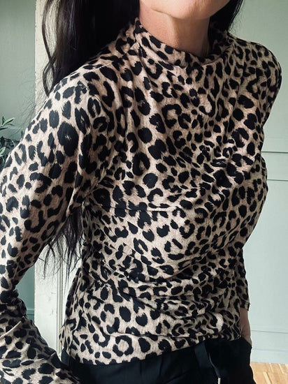 Bluse Leopard - VIAMAJA.DK