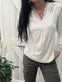 Bluse med blonde – White - VIAMAJA.DK