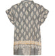 Bluse med flæsekant – Grey Nadia - VIAMAJA.DK