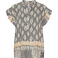 Bluse med flæsekant – Grey Nadia - VIAMAJA.DK