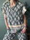 Bluse med flæsekant – Grey Nadia - VIAMAJA.DK