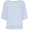 Bluse med knapper – Soft blue linmix