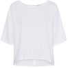 Bluse med knapper – White hørmix