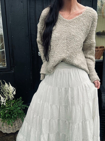 Bluse Naomi beige - VIAMAJA.DK