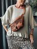 Bluse Olivia linmix beige