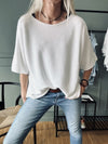 Bluse Sia white – Oversize