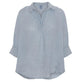 Bluse VIGGA 100% hør - Jeans blue - VIAMAJA.DK