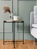 Bord i svart og gull metall – Large