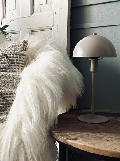Bordlampe – Beige - VIAMAJA.DK