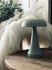 Bordlampe oppladbar – Mushroom Dusty green