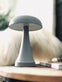 Bordlampe genopladelig – Mushroom Grå - VIAMAJA.DK