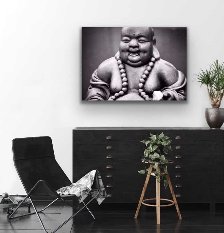 Buddha plakat - Sort / Hvid - VIAMAJA