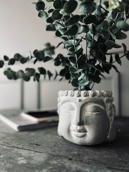 Buddha potte - Lys stone - VIAMAJA.DK