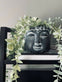 Buddha urtepotte - Lille Mørk grå - VIAMAJA.DK