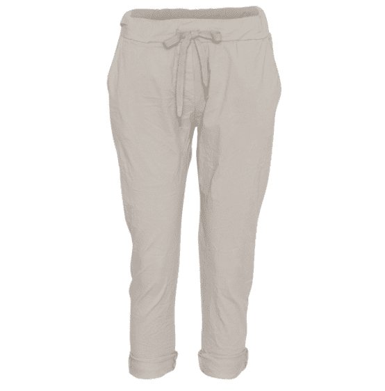 Bukser COMFY – Beige fløjl – One Size - VIAMAJA.DK