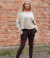 Bukser COMFY – Choko fløjl – One Size - VIAMAJA.DK