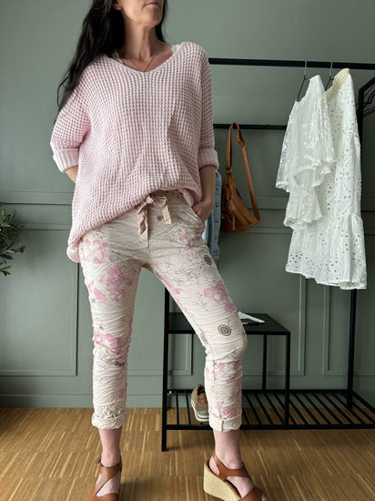 Bukser FLOWER Rose - VIAMAJA.DK