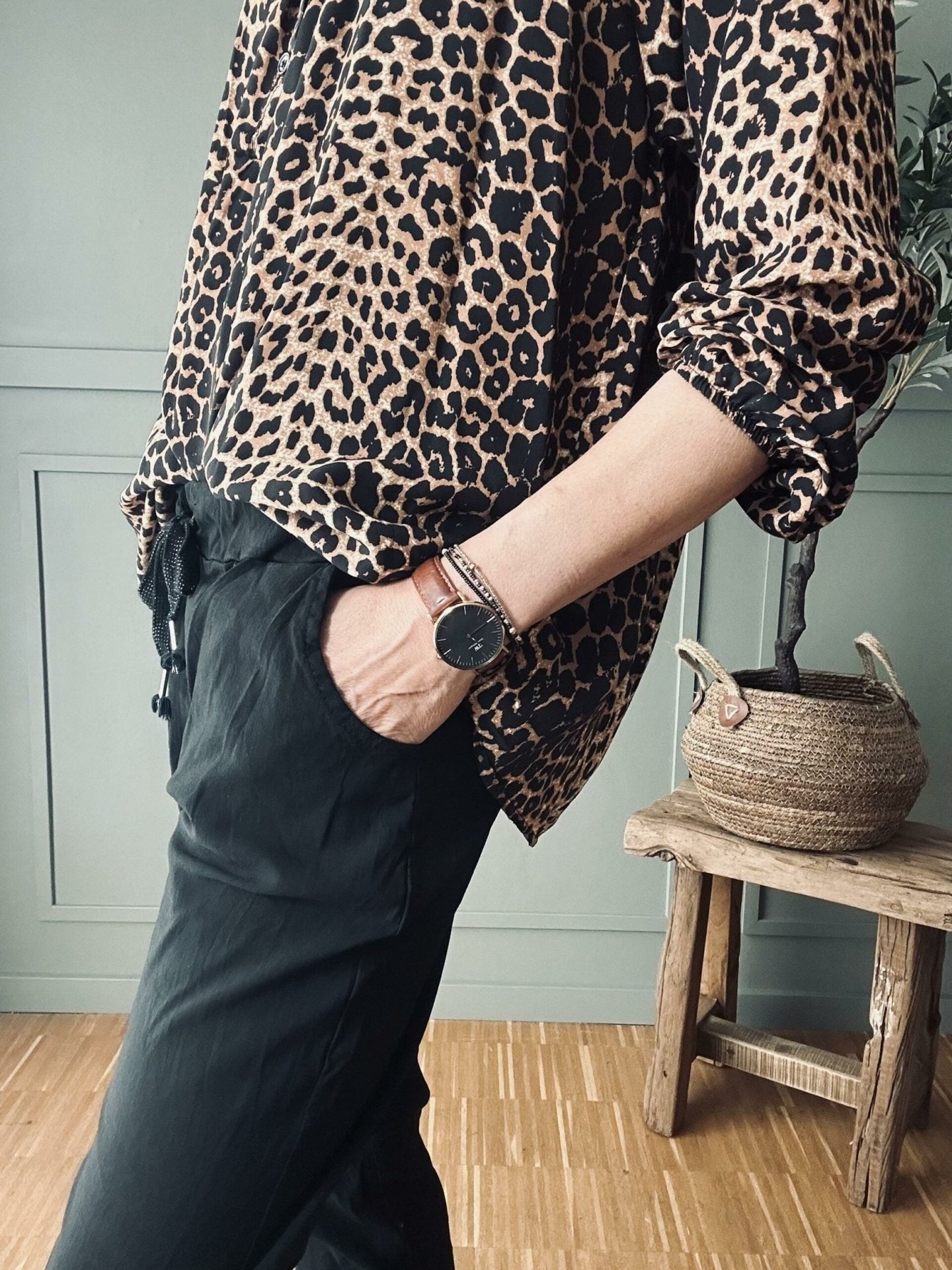 Bukser m. stretch - Black plus onesize 40 - 48 - VIAMAJA.DK