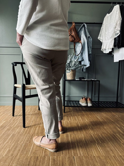 Bukser m. stretch – Kaki plus onesize 40 - 48 - VIAMAJA.DK