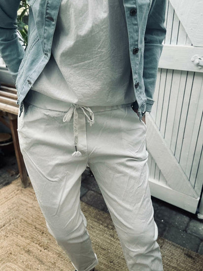 Bukser m. stretch - White plus onesize 40 - 48 - VIAMAJA.DK