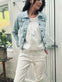 Bukser m. stretch - White plus onesize 40 - 48 - VIAMAJA.DK